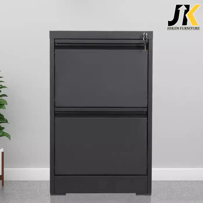 metal two drawer filing cabinet
